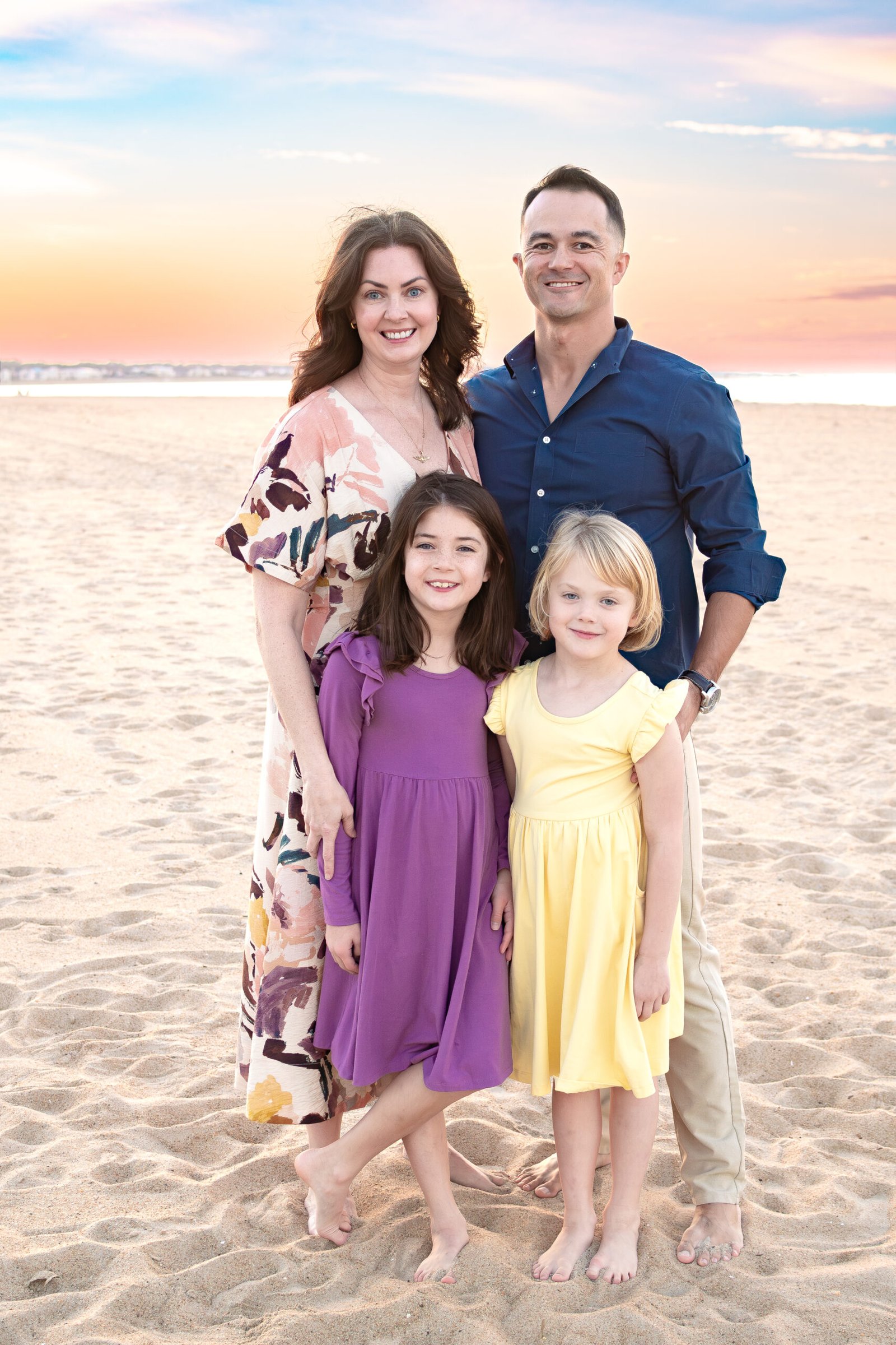 Family session at the beach in Virginia Beach