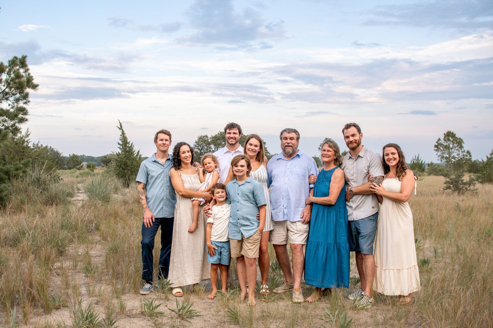 Extended family session in Virginia Beach